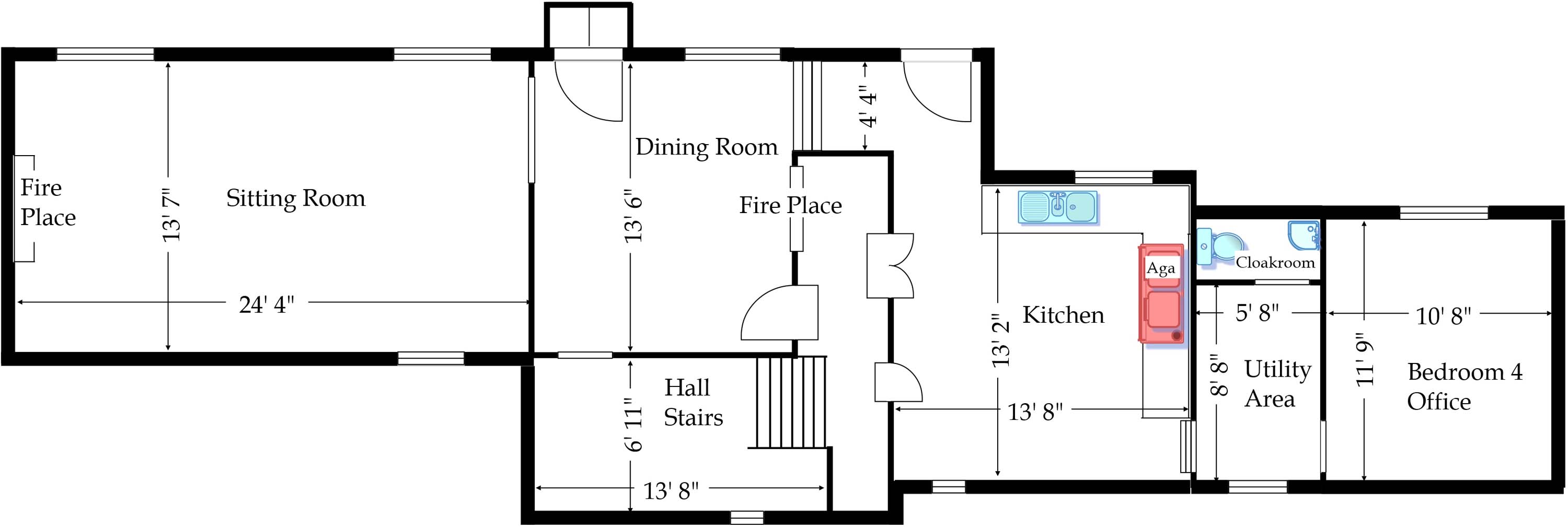 Harry's House Ground Floor Layout Plan