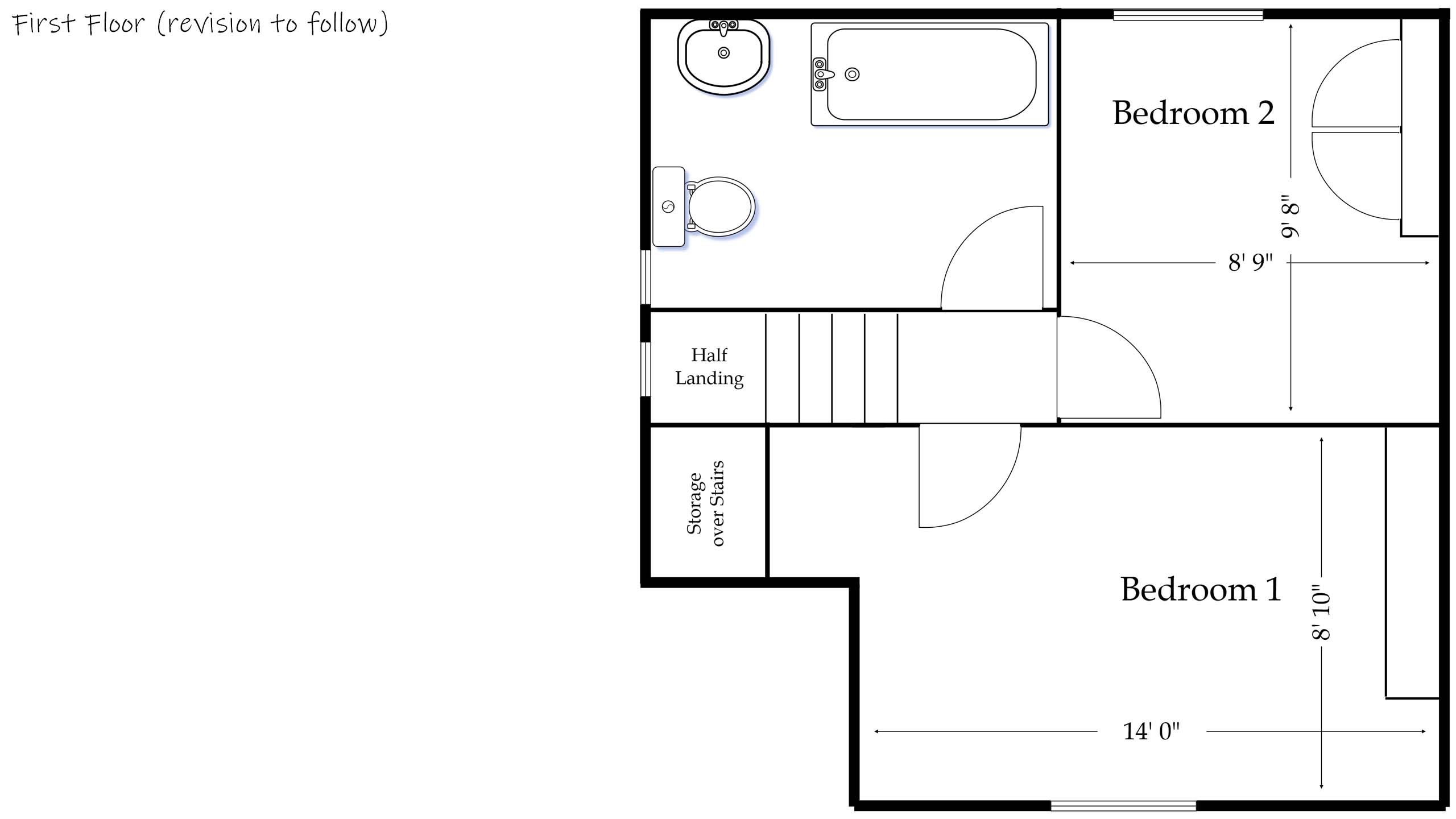 Lily Cottage, First Floor Layout