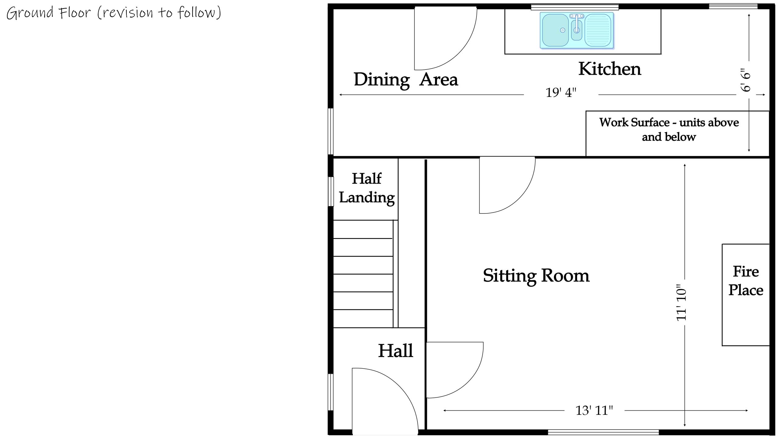 Lily Cottage, Ground Floor Layout